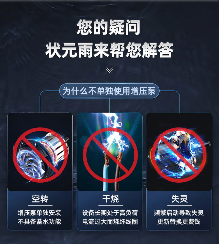 狀元雨-304不銹鋼圓座壓力罐